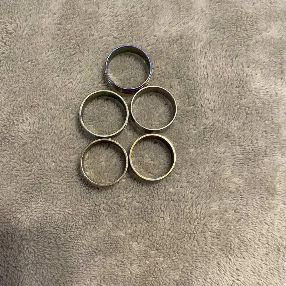 Men’s Fashion Rings Set of 5 Size 11